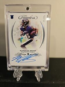 2019 Flawless Rookie Sapphire gem Auto Marquise Hollywood Brown 05/15