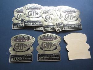 Wholesale Lot of 50 Old Vintage - GOLD CUP COFFEE - LABELS - John Blaul's - IOWA