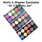 Lot of 3 Amuse 10 Color Shimmer Matte Eyeshadow 3 Palette Set