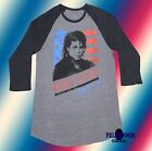 New Michael Jackson Raglan Bad Tour 1988 Vintage Mens T-Shirt