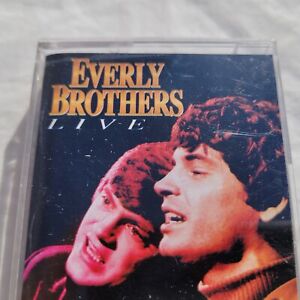 Everly Brothers Cassette Tape Live Album with Case