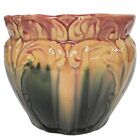 New ListingAntique 1900s Roseville Pottery 454-6 Blended Majolica Jardiniere Planter Vase