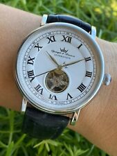 Yonger & Bresson Open Heart Watch Automatic Mens 44mm Made In France