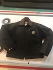 Vintage Carhartt J01 BLK Detroit Jacket Blanket Lined 38 SM - Faded See Photos🔥