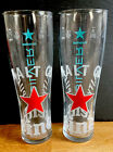 2 x Heineken Silver Pint 20oz Glasses Brand New Genuine CE Marked Pub Bar