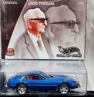 Hot Wheels Enzo Ferrari Hall Of Fame Legends Detailed Collectible Car Blue