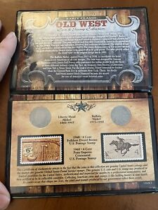 Early Classic Old West Coin & Stamp Collection, 1907/30 Nickels 1960/1968 Stamps