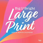 Browntrout Big & Bright Large Print 2024 12 x 12 Wall Calendar w