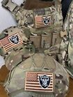 Military Combat American Flag Oakland Raiders-Las Vegas Raiders Football Patch