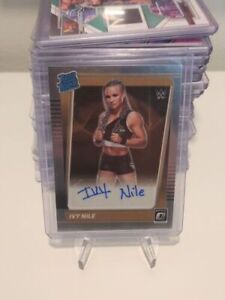 2022 Panini Chronicles Donruss Optic WWE Rated Rookie Autograph Ivy Nile Auto RC