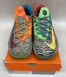 Nike KD 6 Premium What The KD 2014 - Size 14 - 669809-500 - PreOwned - Mens Shoe