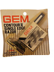 Gem Contour II Razor With 4 Super Stainless Steel Blades Vintage Old Stock