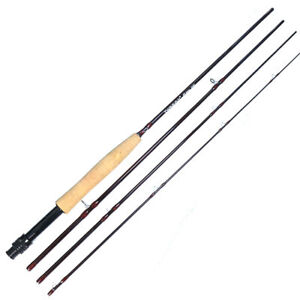 TWINFISH Fly Rod 9ft 8ft 3/4/5/6 WT Fast Action Fly Fishing Rod 4 Sec Trout Rod