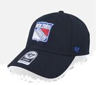 NWT 47 Brand New York Rangers Mvp Black/White Strapback Clean Up Cap Hat
