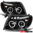 Slick Black Fit 2003-2005 Toyota 4Runner LED Halo Projector Headlights Lamps L+R (For: 2004 Toyota 4Runner)