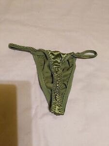 Vintage Satin Thong String Panties Size Medium