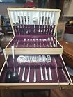 1938, 80 Piece Oneida GRENOBLE flat Ware Set. Complete For 8, Silver Plate