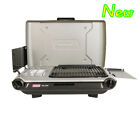 Coleman® Tabletop Propane Gas Camping 2-in-1 Grill/Stove 2-Burner, Gray, New