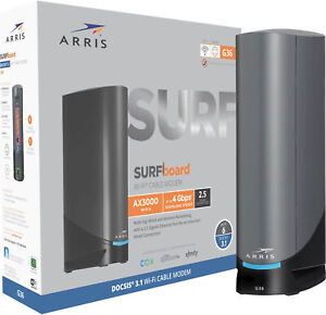 ARRIS - SURFboard DOCSIS 3.1 Multi-Gig Cable Modem & Wi-Fi 6 Router Combo - B...