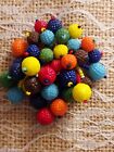 Miriam Haskell Glass Berry Bead Multi Color Dangle Brooch~WW11~RARE FIND