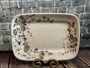 Antique Spring W.H. Grindley & Co. Tunstall Ironstone Transferware Platter