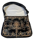 Vintage Jaclyn Shoulder Bag Patent Leather Gold and Red Applied Design USA