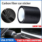 Accessories 5D Carbon Fiber Car Door Bumper Plate Sill Scuff Cover Sticker Strip (For: 2022 Kia Rio)
