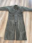 Mint FILSON Duster Waxed Cotton Canvas Jacket Green Cowboy Coat 465N Made in USA