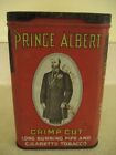 Antique Vintage Prince Albert Funeral Black Lid Tobacco Tin