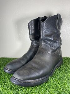 Ariat Sierra Soft Toe Mens 12 D Work Cowboy Boots Black Leather Roper 10002422