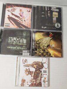 Korn Nu Metal Lot Of 5 CD'S Parental Advisory  Pre-owned