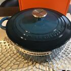Le Creuset Deep Teal Cocotte Ronde 22cm Made in France