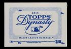 2015 Topps Dynasty Baseball Hobby Box Factory Sealed Mlb