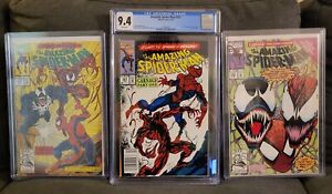 The Amazing Spider-Man #361 CGC 9.4 1st Carnage appearance! Complete run 361-363