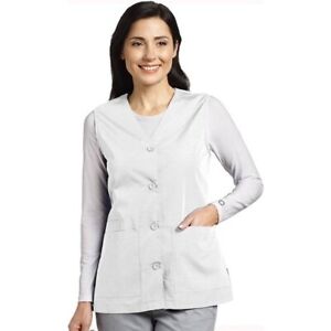 Fashion Seal Unisex 4-Button 2-pocket Scrub Vest