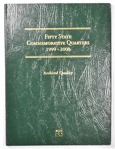 Fifty State Commemorative Quarters 1999-2008 Album With 47 Quarters
