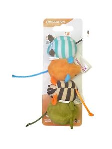 Smartykat Skitter Mice Cat Toy W/ Catnip 4 Ct Assorted Colors..