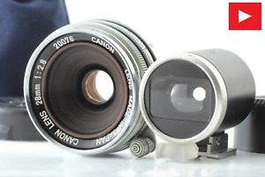 【EXC +5 w/ ViewFinder】 Canon 28mm f/2.8 LTM L39 Leica Screw Rangefinder JAPAN