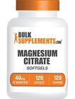 BulkSupplements Magnesium Citrate 120 Softgels - 40 mg of Magnesium Per Serving