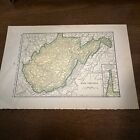 Antique 1925 Map Of West Virginia 6.5 x 9.5 Inches