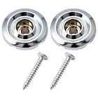 Musiclily 2Pcs Chrome Round Bass String Guide Tree Retainer For Fender PB JB