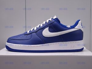 Nike Air Force 1 Low Leather Blue Old Royal White Swoosh Classic All Sizes
