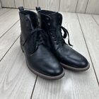 Santino Luciano B-741 Mens Black Lace Up Casual Dress Boots Size 12
