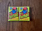 NEW (2) 1981 TOPPS Football Factory Sealed Packs 15 Cards 1 Stick Of Gum NICE