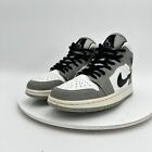 Nike Air Jordan 1 Mid Women Size 7 554724-092 Light Smoke Grey Training Shoes