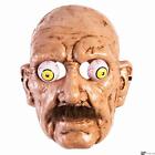 Forum Wiggly Eyes Old Man Mustache Halloween Costume Face Mask, Brown White, O-S
