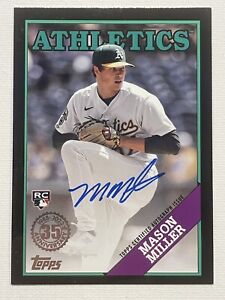 New Listing2023 Topps Update MASON MILLER 1988 Baseball Black /199 Rookie Autograph AUTO RC