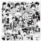 50 Pack of Black and White Anime Stickers for Laptop/Water Bottle/Phone Case