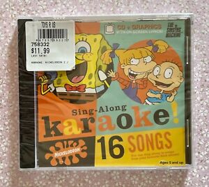 SPONGEBOB Nickelodeon The Singing Machine Sing Along Karaoke CD+Graphics RUGRATS