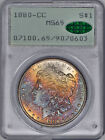 1880-CC Morgan Silver Dollar $1 PCGS MS65 CAC (OGH) 